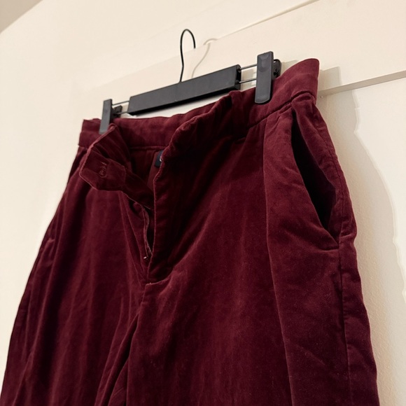 Gap High Rise Velvet Straight Pants - Picture 4 of 8